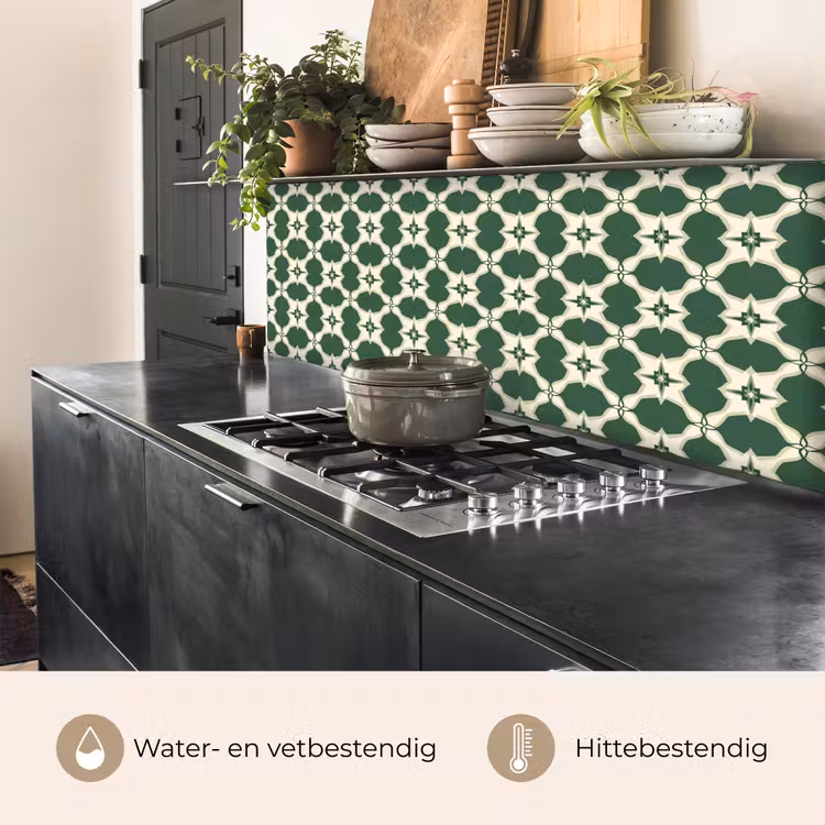 Keuken achterwand - Tegel - Klassiek - Groen — 5