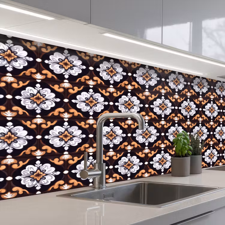 Keuken achterwand - traditioneel - Element - Kleurrijk — 2