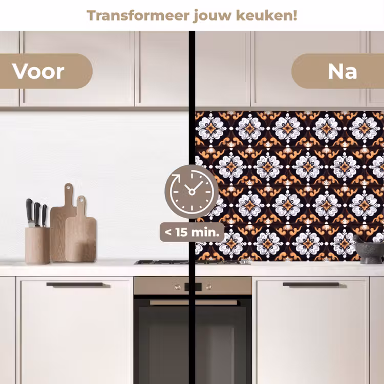 Keuken achterwand - traditioneel - Element - Kleurrijk — 3