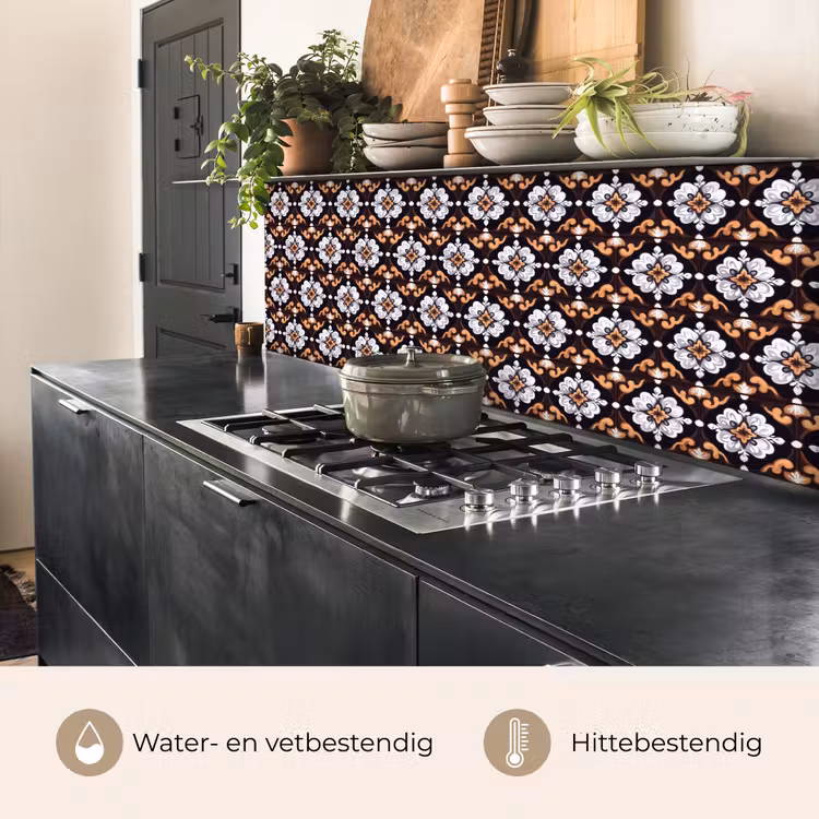 Keuken achterwand - traditioneel - Element - Kleurrijk — 5
