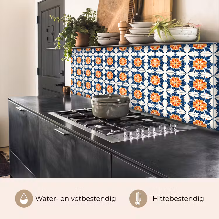 Keuken achterwand - Traditioneel - Tegel - Oranje — 5