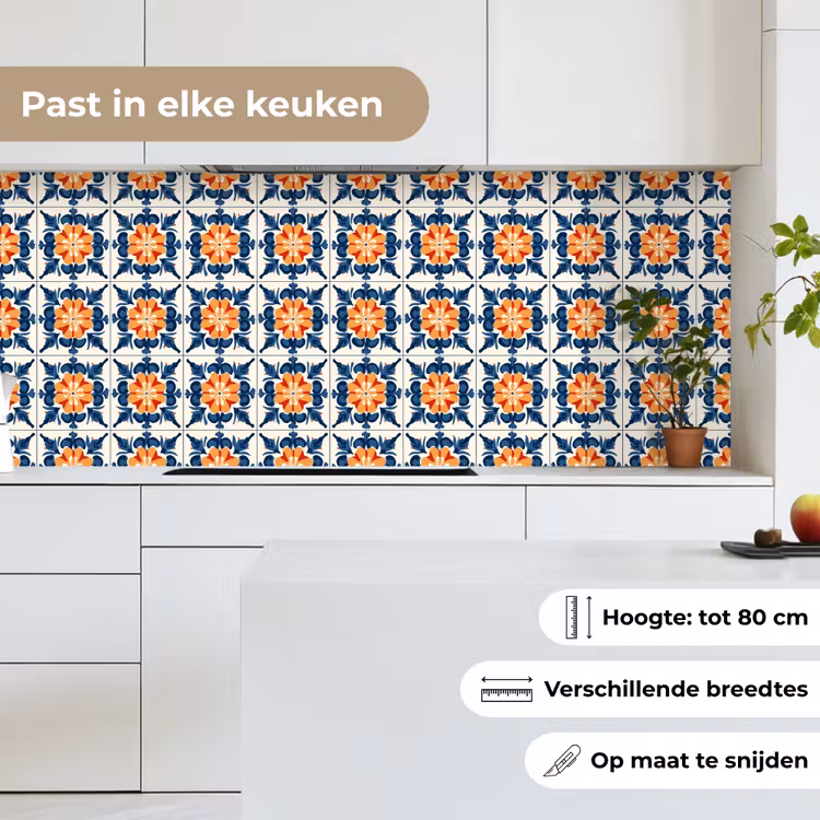 Keuken achterwand - Traditioneel - Tegel - Oranje — 7