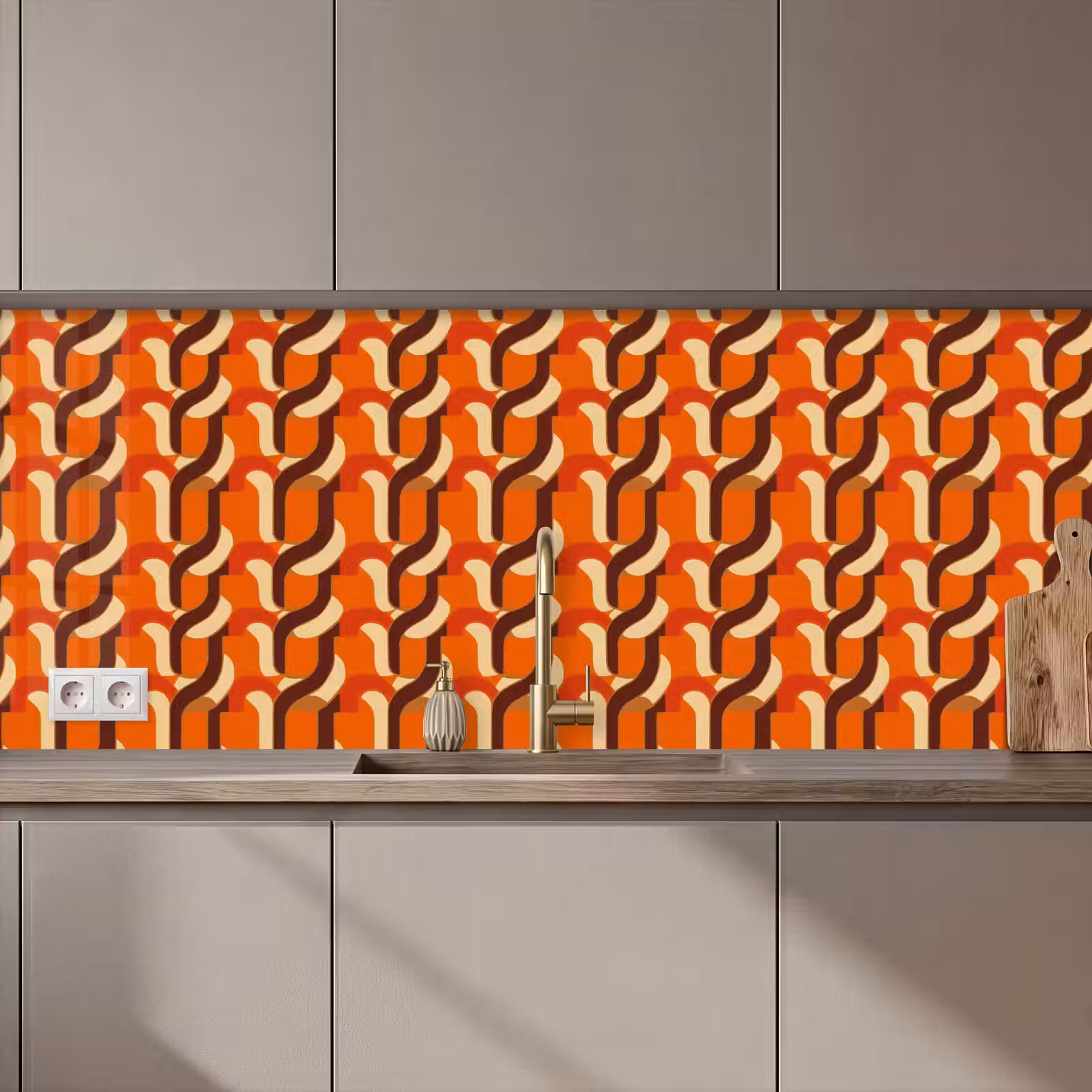 Keuken achterwand - Retro - Modern - Kleurrijk — 1