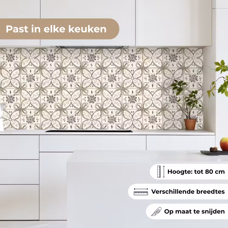 Keuken achterwand - Antiek - Tegel - Beige — 7