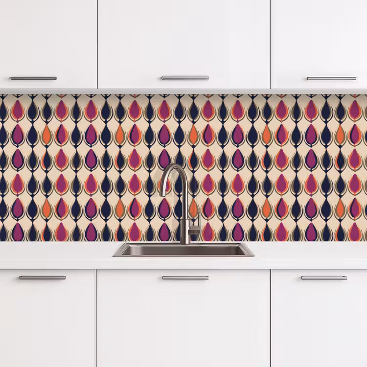 Keuken achterwand - Vintage - Retro - Kleurrijk — 4