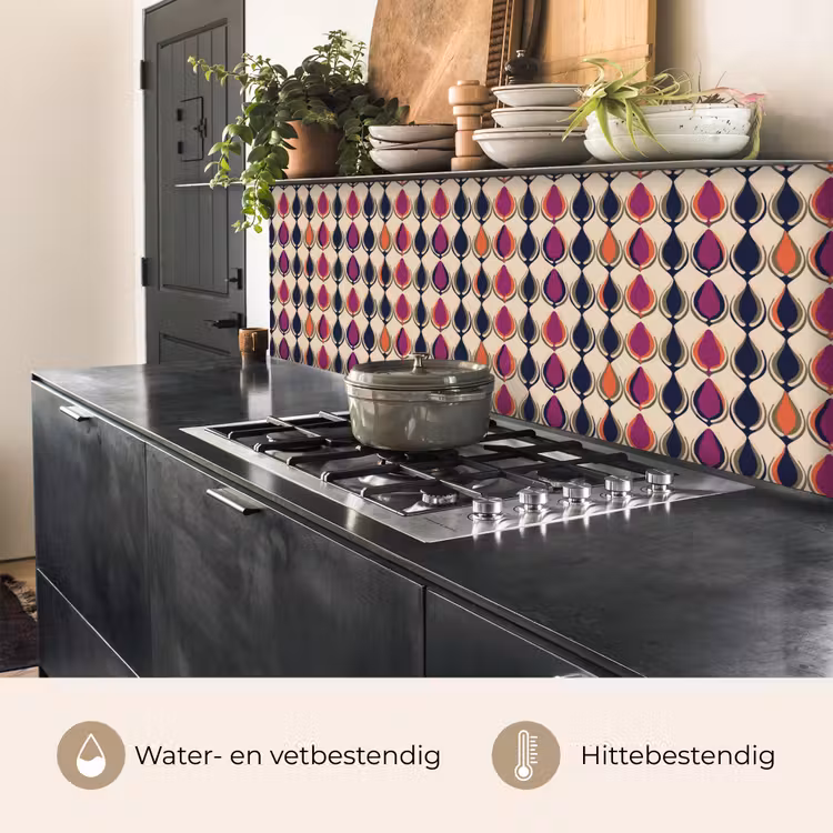 Keuken achterwand - Vintage - Retro - Kleurrijk — 5