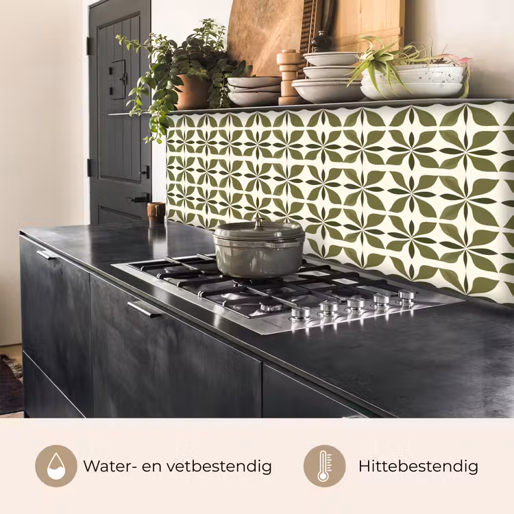 Keuken achterwand - Botanisch - Retro - Groen — 5