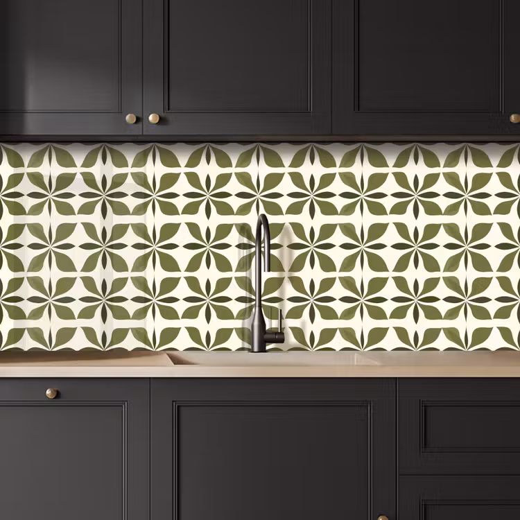 Keuken achterwand - Botanisch - Retro - Groen — 6