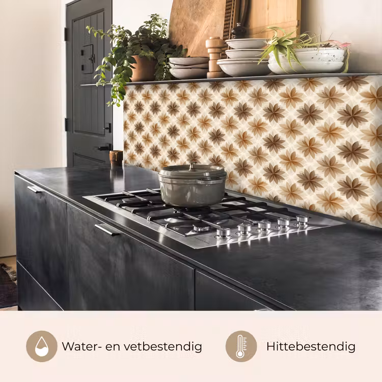 Keuken achterwand - Geografisch - Patroon - Bruin — 5