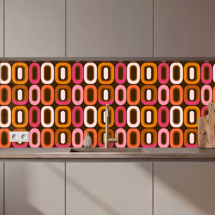 Keuken achterwand - Modern - Retro - Kleurrijk — 1