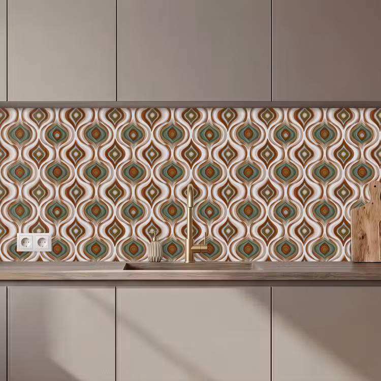 Keuken achterwand - Motief - Patroon - Kleurrijk — 1
