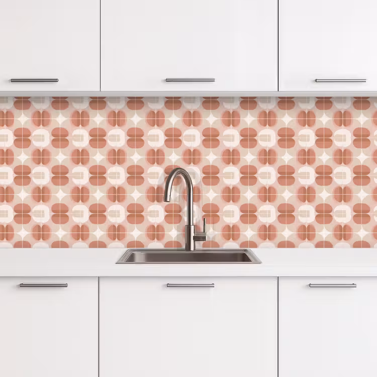 Keuken achterwand - Retro - Klassiek - Roze — 4
