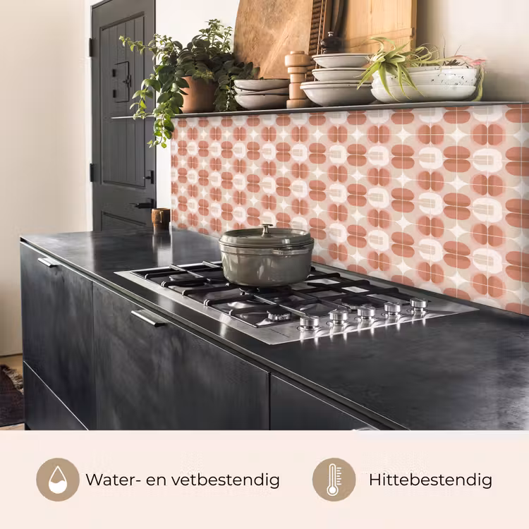 Keuken achterwand - Retro - Klassiek - Roze — 5