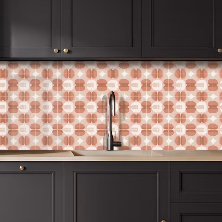 Keuken achterwand - Retro - Klassiek - Roze — 6