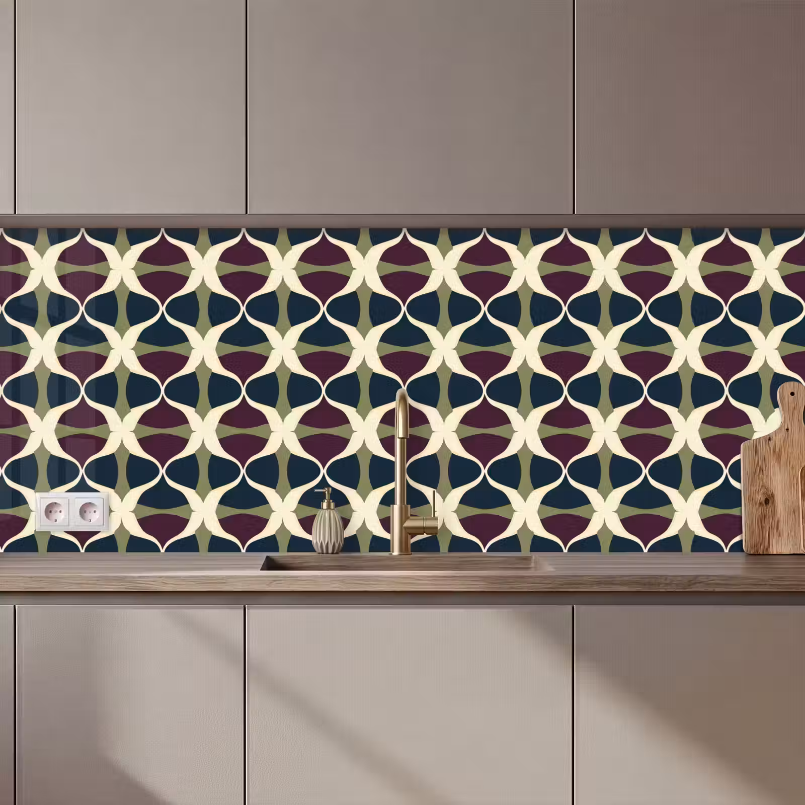 Keuken achterwand - Abstract - Retro - Kleurrijk — 1