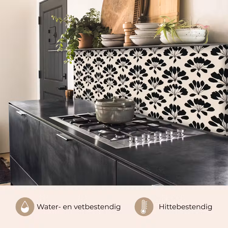 Keuken achterwand - Abstract - Patroon - Zwart — 5