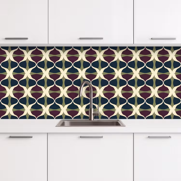 Keuken achterwand - Abstract - Retro - Kleurrijk — 4