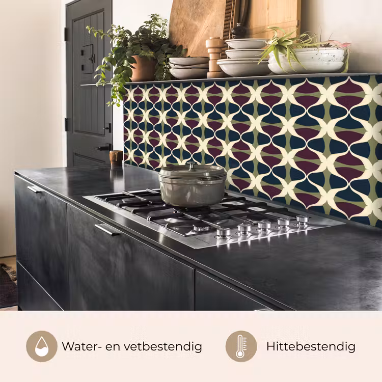 Keuken achterwand - Abstract - Retro - Kleurrijk — 5