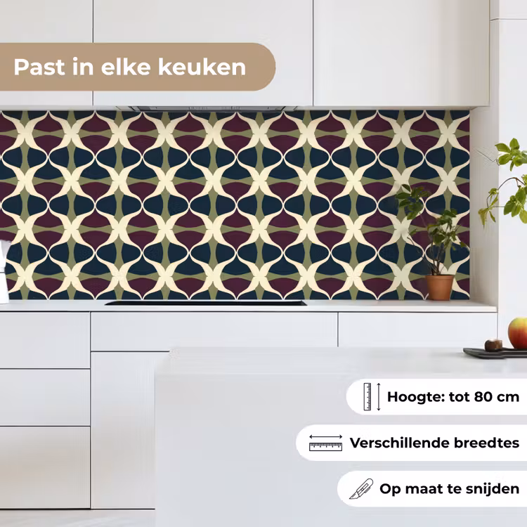 Keuken achterwand - Abstract - Retro - Kleurrijk — 7
