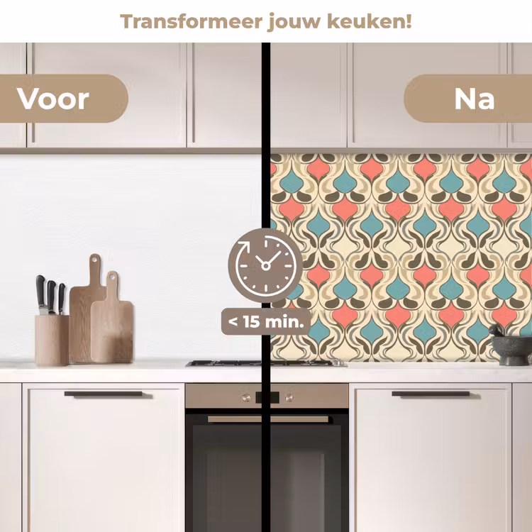 Keuken achterwand - Barok - Retro - Kleurrijk — 3