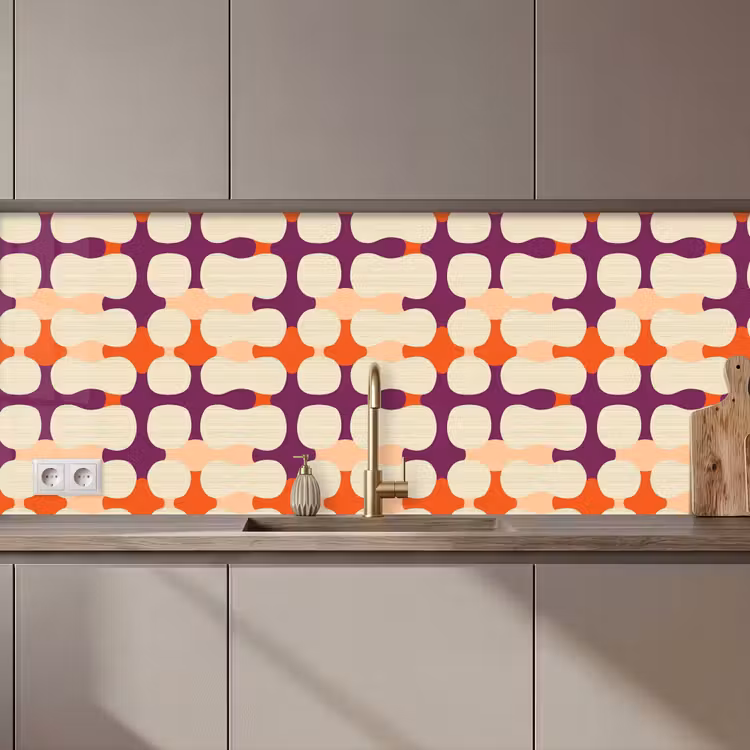 Keuken achterwand - Modern - Patroon - Kleurrijk — 1