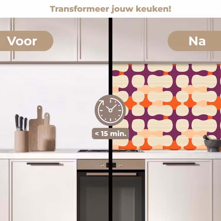 Keuken achterwand - Modern - Patroon - Kleurrijk — 3