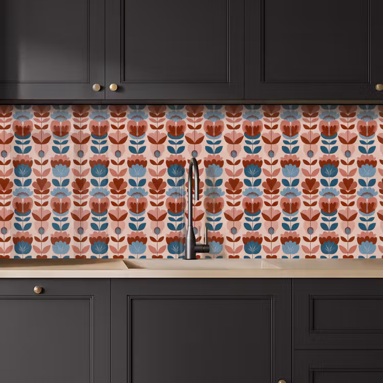 Keuken achterwand - Vintage - Motief - Kleurrijk — 6