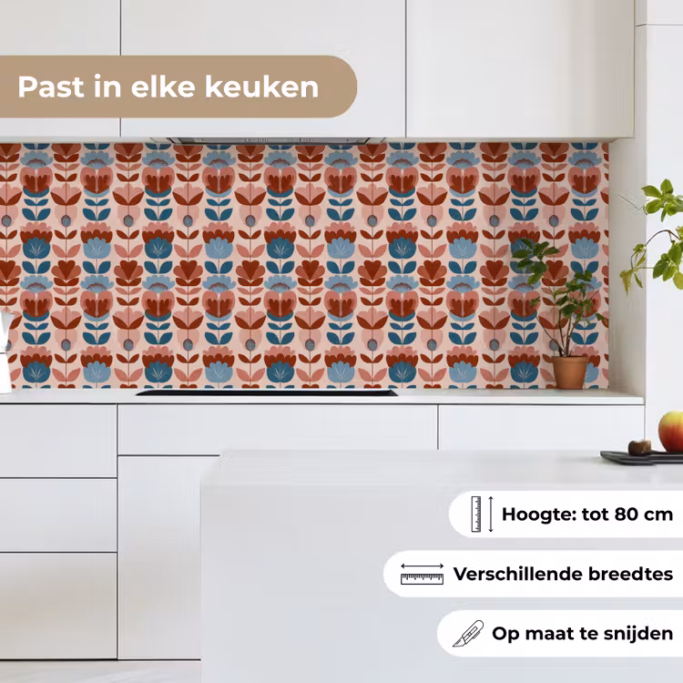 Keuken achterwand - Vintage - Motief - Kleurrijk — 7