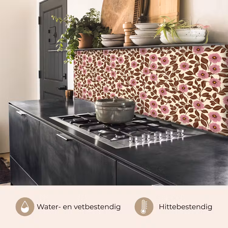 Keuken achterwand - Bloemen - Bladeren - Kleurrijk — 5