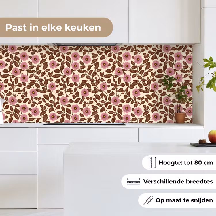 Keuken achterwand - Bloemen - Bladeren - Kleurrijk — 7