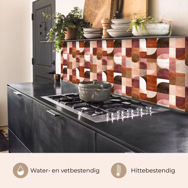 Keuken achterwand - Geometrie - Modern - Retro — 5
