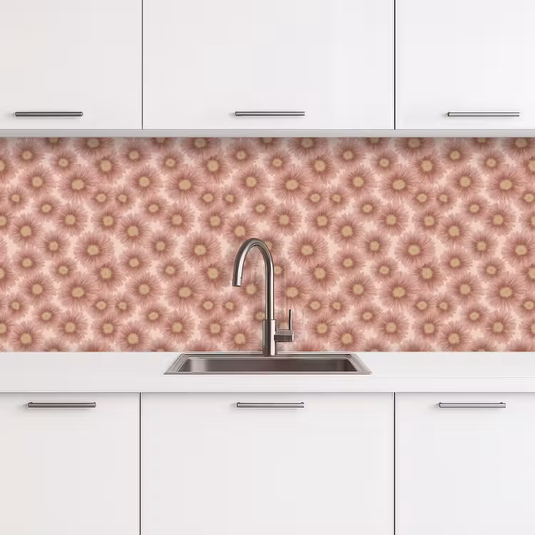 Keuken achterwand - Gerbera - Bloemen - Roze — 4