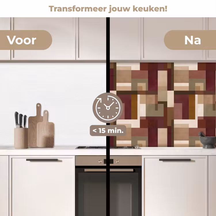 Keuken achterwand - Modern - Geometrie - Kleurrijk — 3