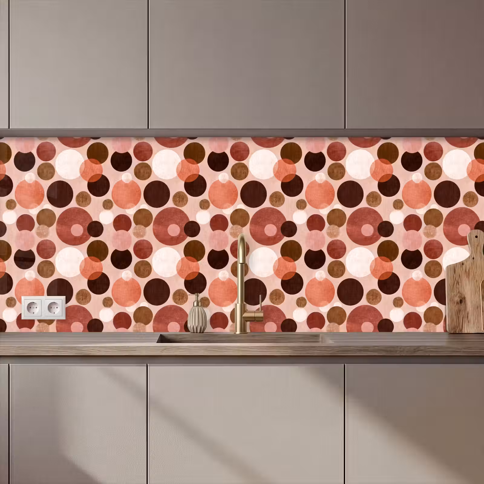 Keuken achterwand - Cirkels - Modern - Kleurrijk — 1