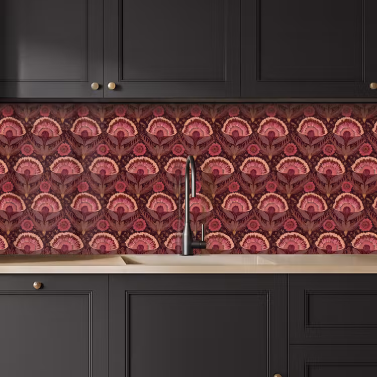 Keuken achterwand - Antiek - Bloemen - Kleurrijk — 6