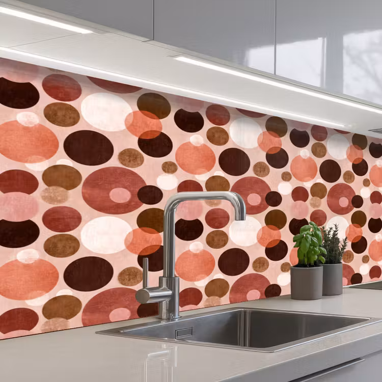 Keuken achterwand - Cirkels - Modern - Kleurrijk — 2