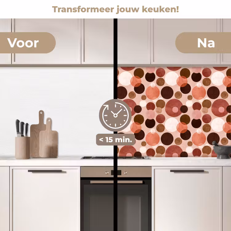 Keuken achterwand - Cirkels - Modern - Kleurrijk — 3
