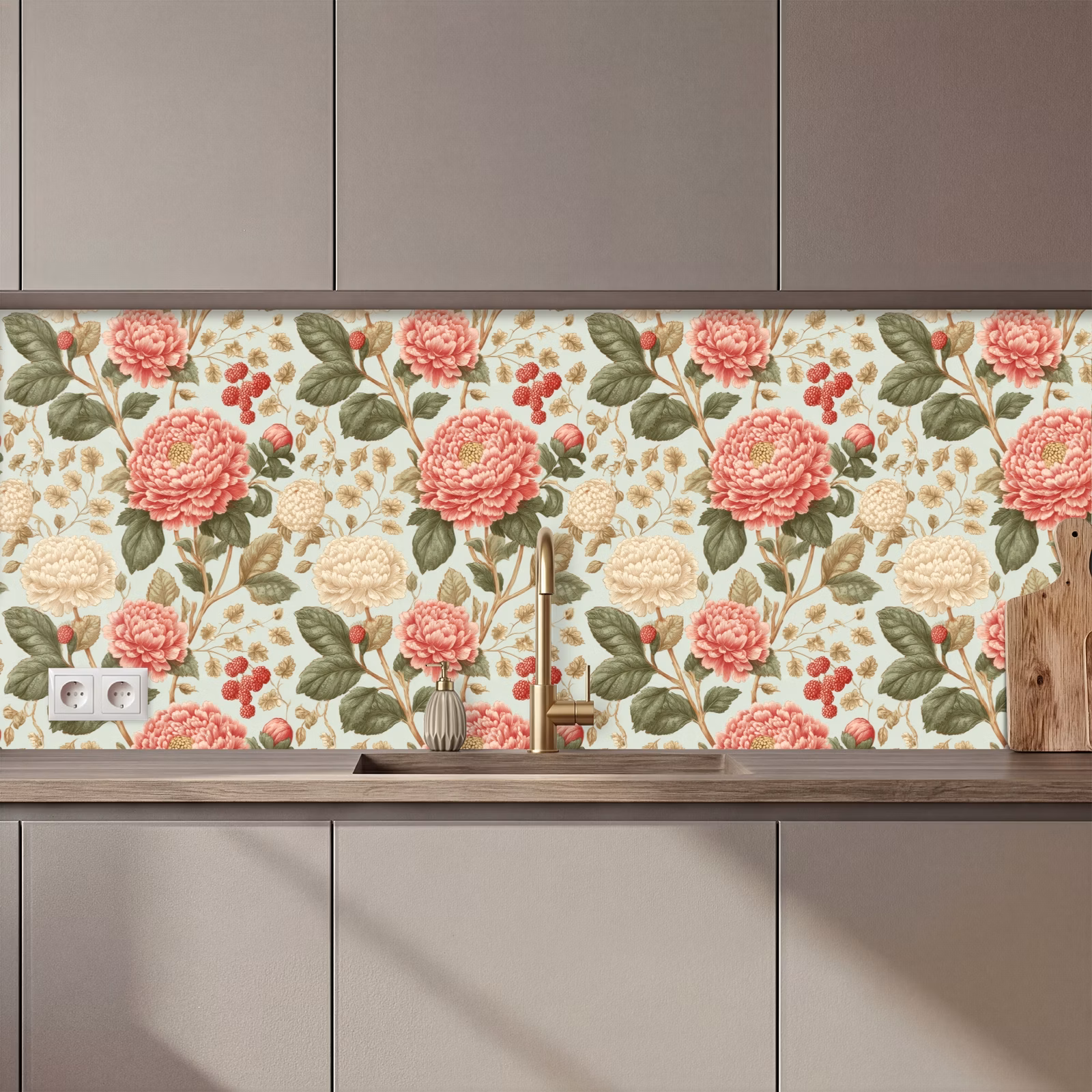 Keuken achterwand - Klassiek - Botanisch - Veelkleurig — 1