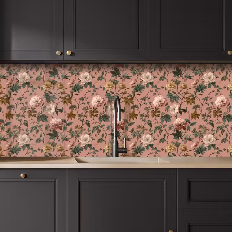 Keuken achterwand - Bloemen - Klassiek - Roze — 6