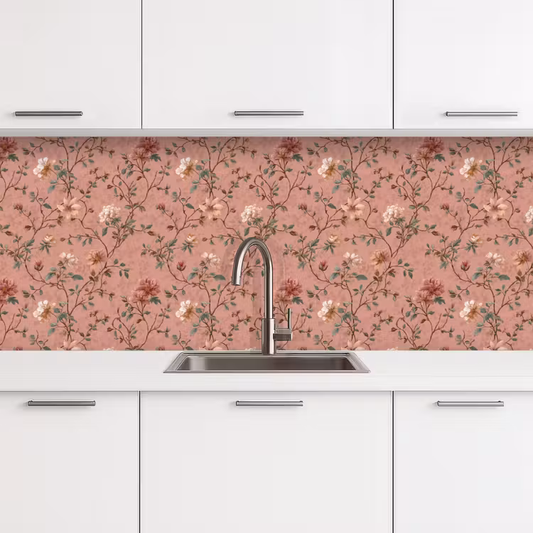 Keuken achterwand - Botanisch - Bloemen - Roze — 4
