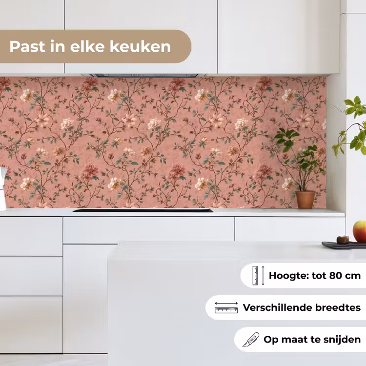Keuken achterwand - Botanisch - Bloemen - Roze — 7