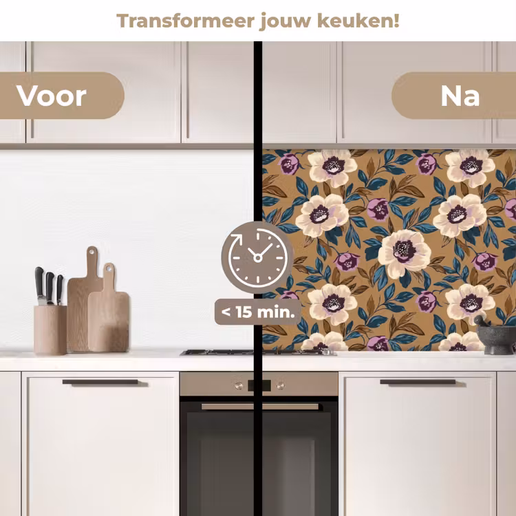 Keuken achterwand - Floraal - Stilleven - Kleurrijk — 3
