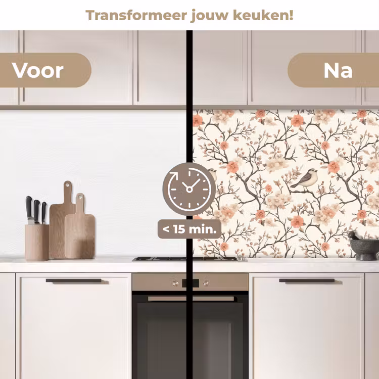 Keuken achterwand - Kersenbloesem - Mus - Roze — 3