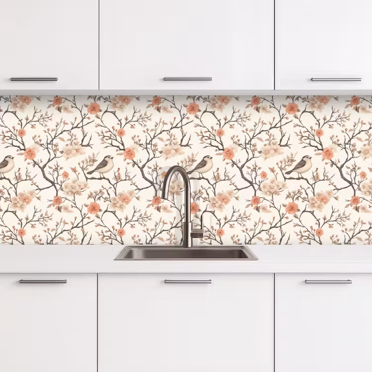 Keuken achterwand - Kersenbloesem - Mus - Roze — 4