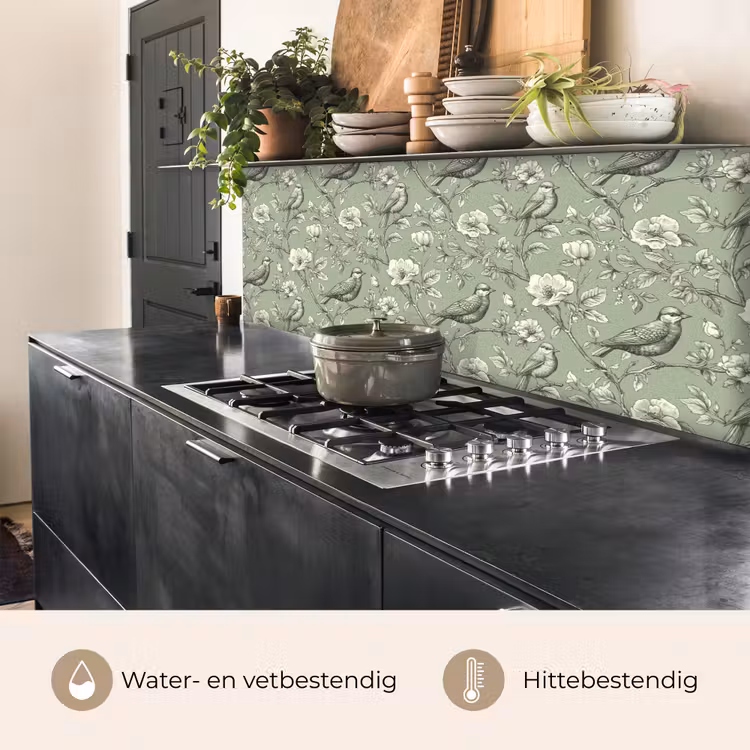Keuken achterwand - Klassiek - Botanisch - Groen — 5