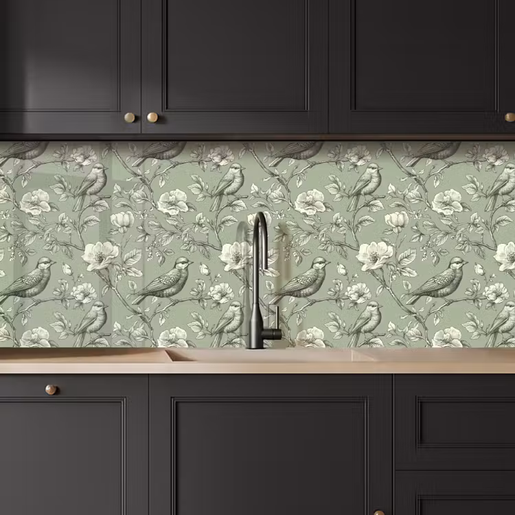 Keuken achterwand - Klassiek - Botanisch - Groen — 6