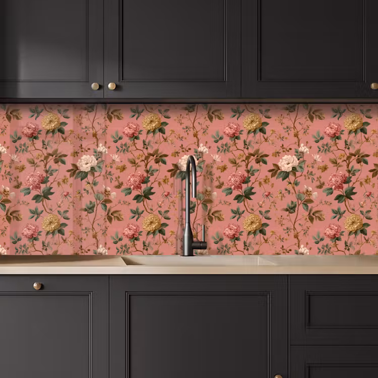 Keuken achterwand - Klassiek - Botanisch - Roze — 6