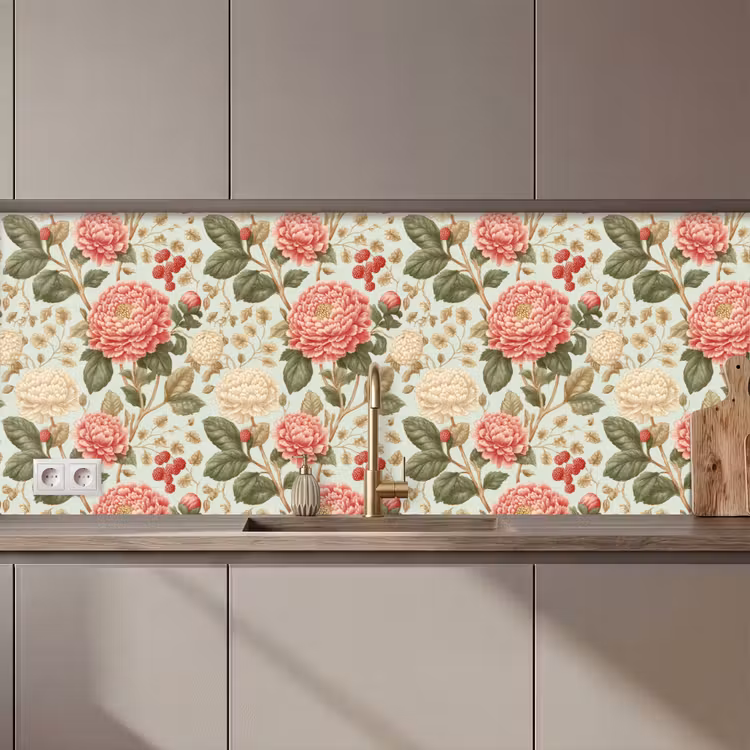Keuken achterwand - Klassiek - Botanisch - Veelkleurig — 1
