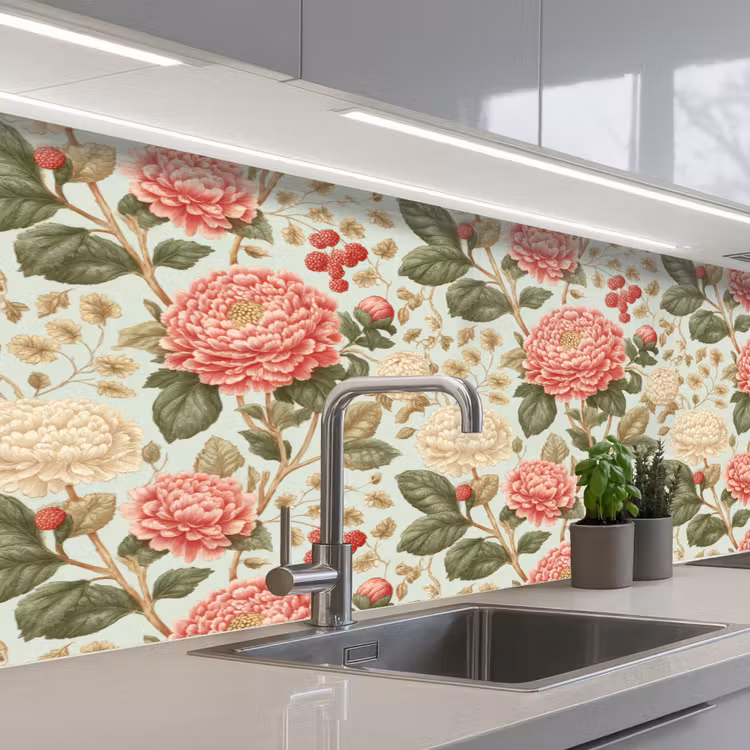 Keuken achterwand - Klassiek - Botanisch - Veelkleurig — 2