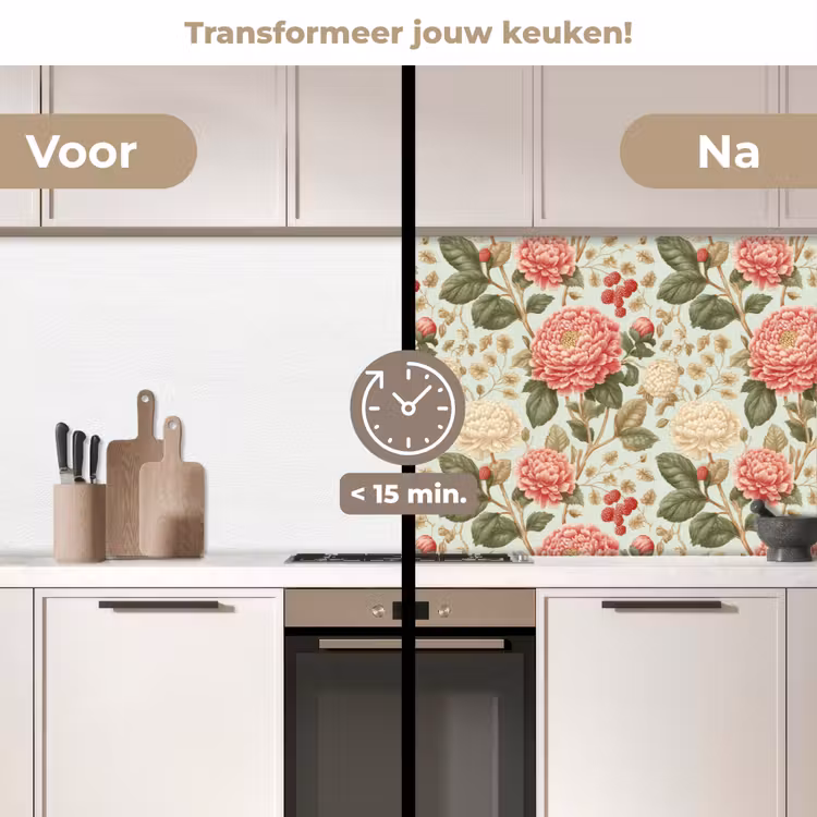 Keuken achterwand - Klassiek - Botanisch - Veelkleurig — 3